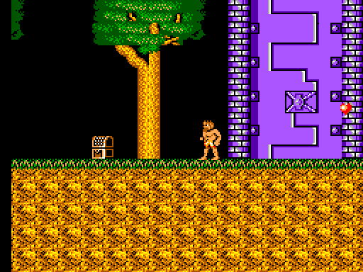 Ghouls 'N Ghosts Sega Master System Screenshot: A treasure chest!