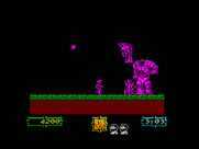 Ghouls 'N Ghosts for ZX Spectrum - The first end of level boss.