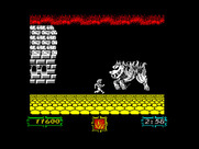Ghouls 'N Ghosts for ZX Spectrum - Running to attack the next boss...