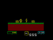 Ghouls 'N Ghosts for ZX Spectrum - Game start; here come some zombies!
