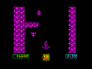 Ghouls 'N Ghosts for ZX Spectrum - Stage 3 scrolls vertically.