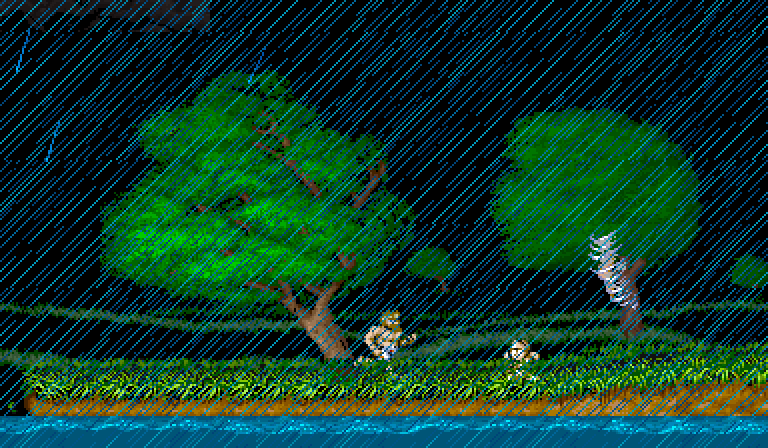Ghouls 'N Ghosts Arcade Screenshot: It's gotten a little windy!