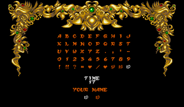 Ghouls 'N Ghosts Arcade Screenshot: A new high score!