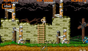 Ghouls 'N Ghosts for Arcade - Careful, don't get your head chopped off!