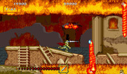 Ghouls 'N Ghosts for Arcade - Attacking the fire...