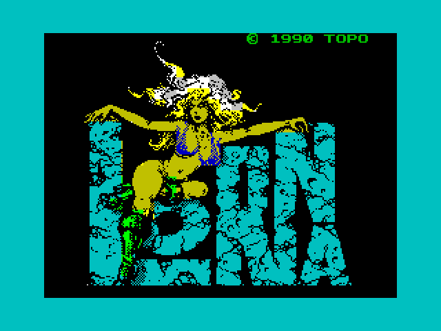 Lorna ZX Spectrum Screenshot: Loading screen.