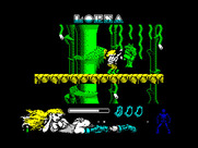 Lorna for ZX Spectrum - Fighting another creature...