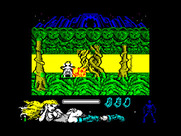 Lorna for ZX Spectrum - Don't crash into trees or other obstacles!