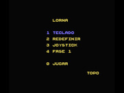Lorna for MSX - Main menu.
