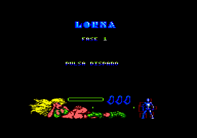 Lorna Amstrad CPC Screenshot: Ready to begin phase 1?