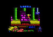 Lorna for Amstrad CPC - Jumping over lava...