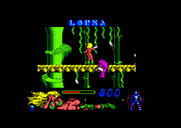 Lorna for Amstrad CPC - One enemy knocked down, but more will appear!