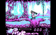 Lorna for IBM PC/Compatibles - Jumping over a gap.