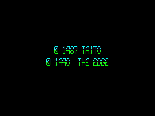Darius+ ZX Spectrum Screenshot: Copyright screen.