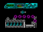 Darius+ for ZX Spectrum - A wave of enemies flies by...
