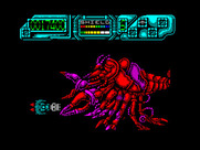 Darius+ for ZX Spectrum - Fighting a giant lobster...