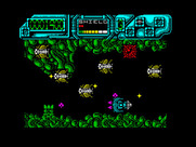 Darius+ for ZX Spectrum - Collect the red sphere to power up your weapons.