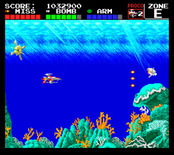 Darius+ for TurboGrafx-16 / PC Engine - Heading into zone "E".