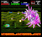 Darius+ for TurboGrafx-16 / PC Engine - The battle with Electric Fan.