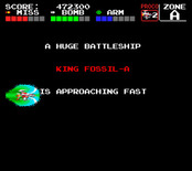 Darius+ for TurboGrafx-16 / PC Engine - The first end of level boss approaches...