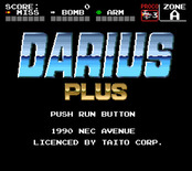 Darius+ for TurboGrafx-16 / PC Engine - Title screen.