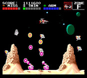 Darius+ for TurboGrafx-16 / PC Engine - Enemy firepower increases...