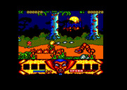 Sirwood for Amstrad CPC - Here comes an angry looking snake-like creature!