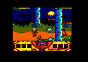 Sirwood for Amstrad CPC - Watch out, a goblin lurks behind the tree!