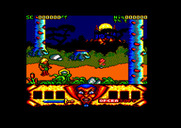 Sirwood for Amstrad CPC - Game start; entering the woods...