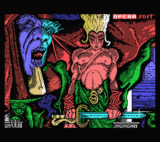 Sirwood MSX Screenshot: Loading screen.