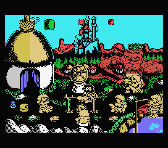 Sirwood MSX Screenshot: Introduction sequence.