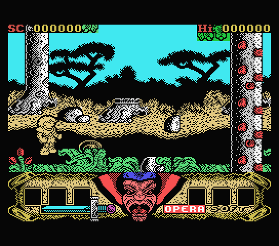 Sirwood MSX Screenshot: Game start.