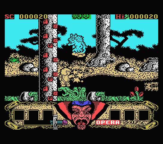 Sirwood MSX Screenshot: Fighting an opponent...