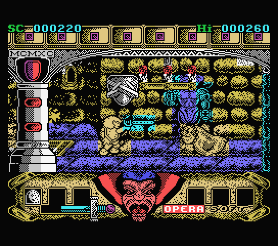 Sirwood MSX Screenshot: Be careful, these creatures are fast!