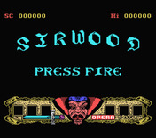 Sirwood for MSX - Title screen.