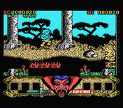 Sirwood for MSX - Jumping over obstacles.