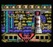 Sirwood for MSX - Throwing swords at opponents...