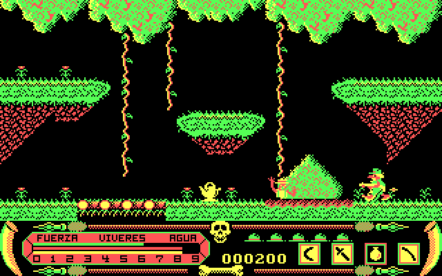 Livingstone I Presume? IBM PC/Compatibles Screenshot: I'm sinking into the swamp!