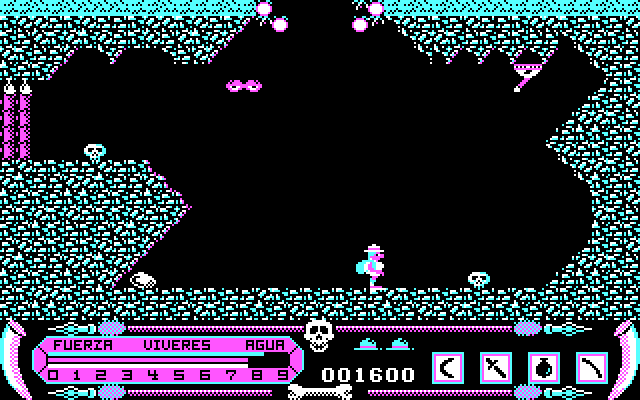 Livingstone I Presume? IBM PC/Compatibles Screenshot: Trapped underground again!