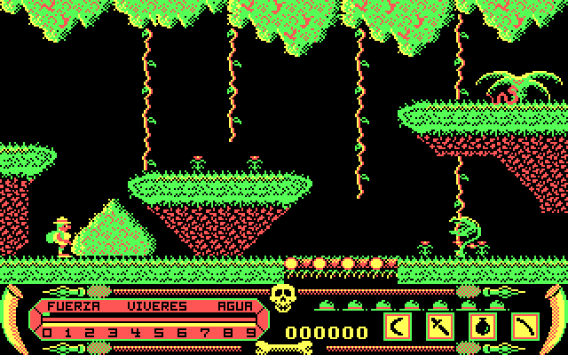 Livingstone I Presume? IBM PC/Compatibles Screenshot: Game start.