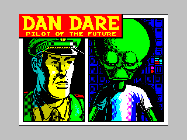 Dan Dare: Pilot of the Future ZX Spectrum Screenshot: Loading screen.