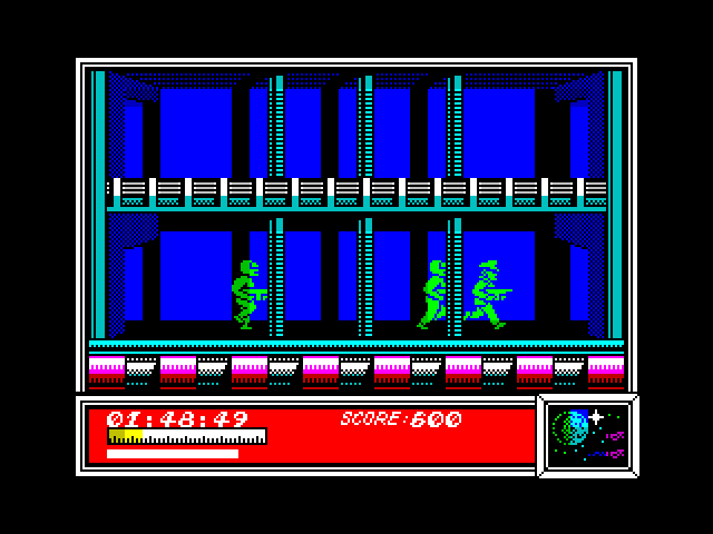 Dan Dare: Pilot of the Future ZX Spectrum Screenshot: I'm under attack!