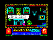 Slightly Magic for ZX Spectrum - I gave this dragon the wrong bucket...