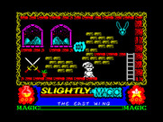 Slightly Magic for ZX Spectrum - Looking for a way to reach the ladder...