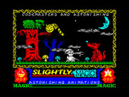 Slightly Magic for ZX Spectrum - Title screen.
