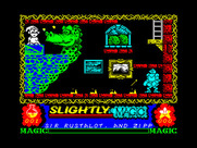 Slightly Magic for ZX Spectrum - Don't get burned by the large dragon!