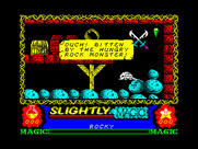 Slightly Magic for ZX Spectrum - I was bitten by the hungry rock monster!