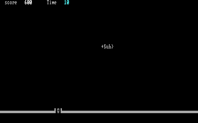 Seawolf IBM PC/Compatibles Screenshot: Only 10 seconds left!