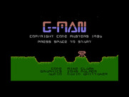 'g'man for Commodore 16 & Plus/4 - Title screen.