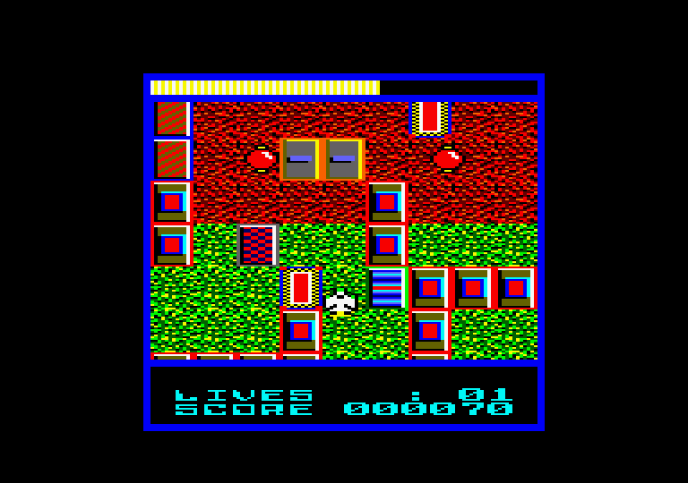 Terra Cognita Amstrad CPC Screenshot: Moving on to the next zone...